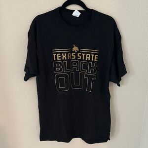 Texas State Black Out T-Shirt